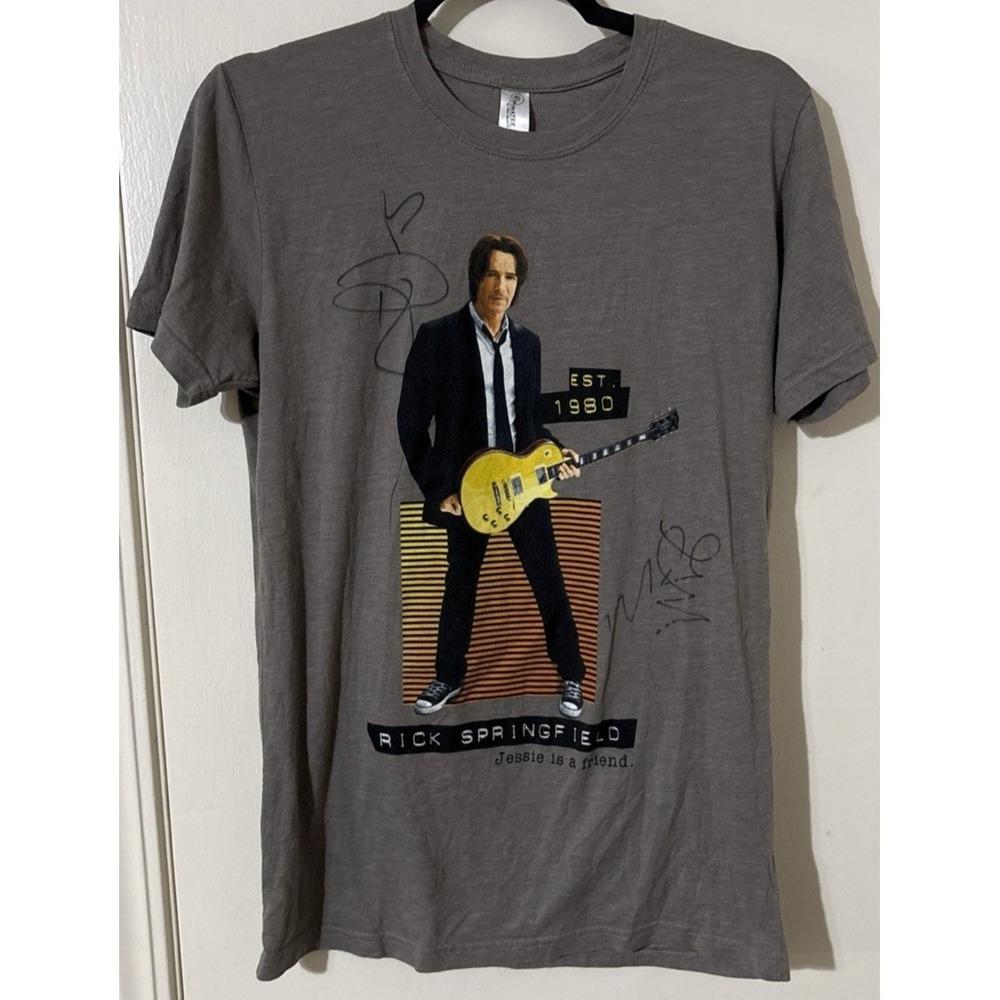 Rick Springfield Signed T-Shirt Autographed Tee Men's Size M Rock Memorabilia